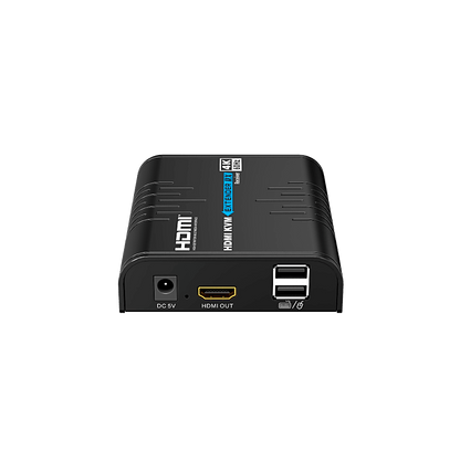 Extensor KVM HDMI 4K a 60 Hz | Transmisión hasta 120 mts con CAT6 | Resolución 4096x2160@60Hz | Ancho de Banda 18Gbps | HDCP1.4 y HDCP2.2 | Latencia 120~170ms | Conexión 1:1, 1:N, N:1, N:N | Solo Receptor