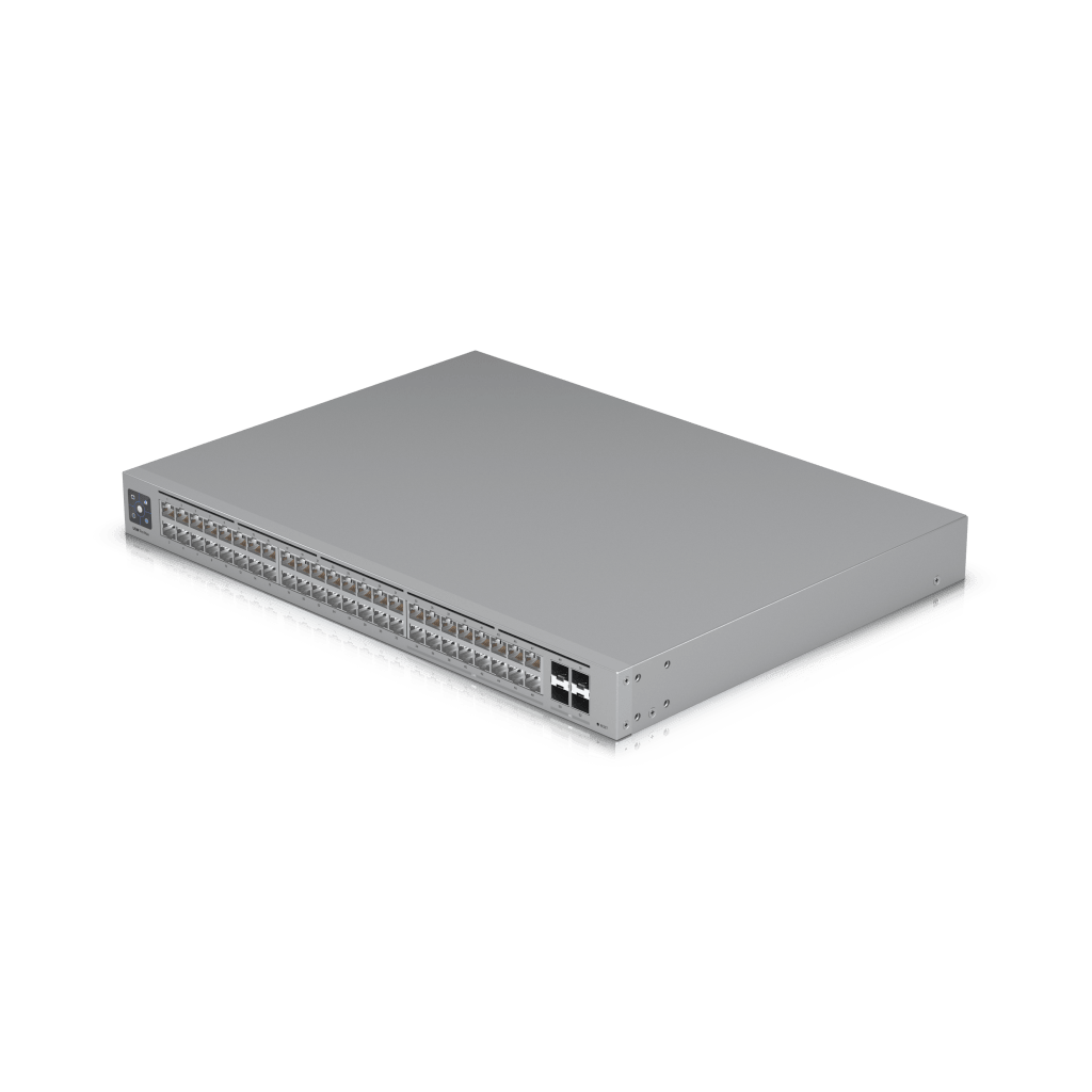 UniFi Switch Pro Max 48 – Switch Capa 3 con 48 Puertos (16 × 2.5 GbE y 32 × 1 GbE), 4 Puertos SFP+ 10G y Pantalla Informativa Integrada