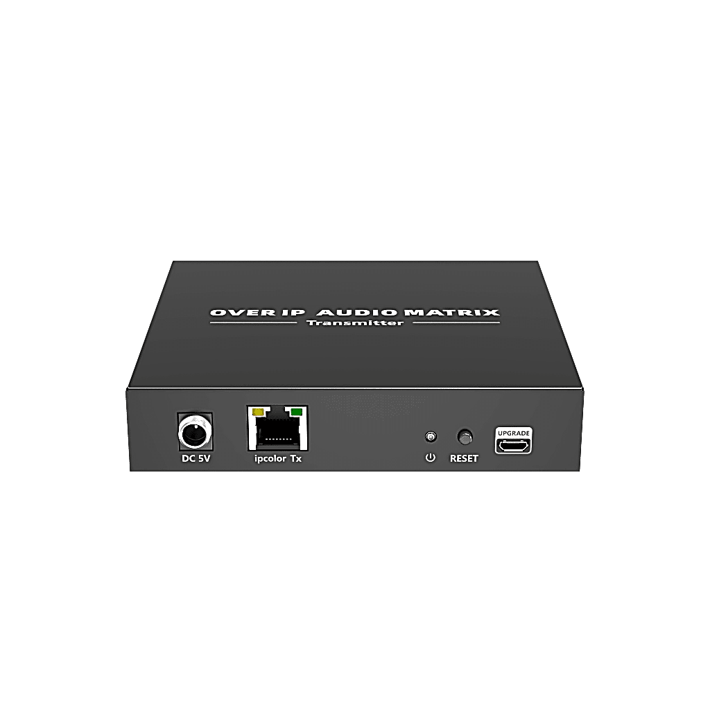 Extensor de Audio sobre IP | PCM 2.0 | 120 m | Matriz Flexible 1 a 1 / 1 a N / N a N | Interfaces Profesionales | Protección ESD | Solo Transmisor