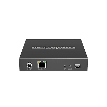 Extensor de Audio sobre IP | PCM 2.0 | 120 m | Matriz Flexible 1 a 1 / 1 a N / N a N | Interfaces Profesionales | Protección ESD | Solo Transmisor