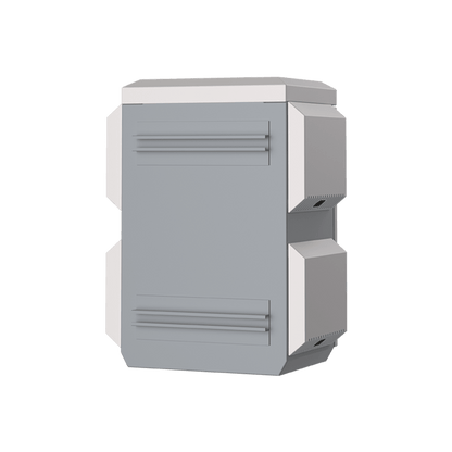 Gabinete de Acero Ventilado para Exterior 180 x 340 x 160 mm con Rieles DIN y 4 Placas Laterales para Montaje de Equipos por Fuera