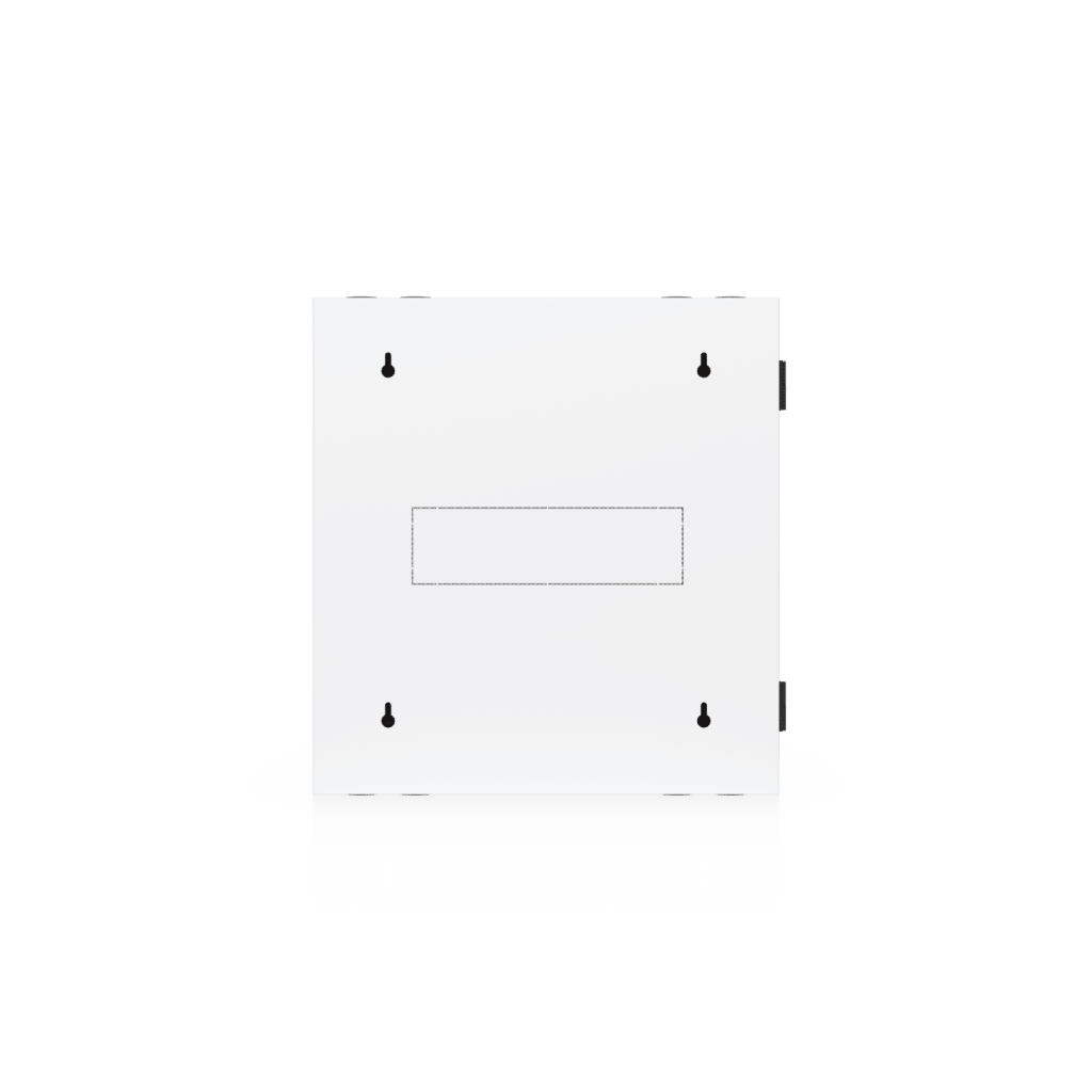 UACC Rack Cabinet 12U (600 x 703 mm) - Gabinete Cerrado para Montaje en Pared con Puerta Frontal Perforada, Puerta Trasera Abatible (Swing-Out) y Paneles Laterales Removibles con Llave
