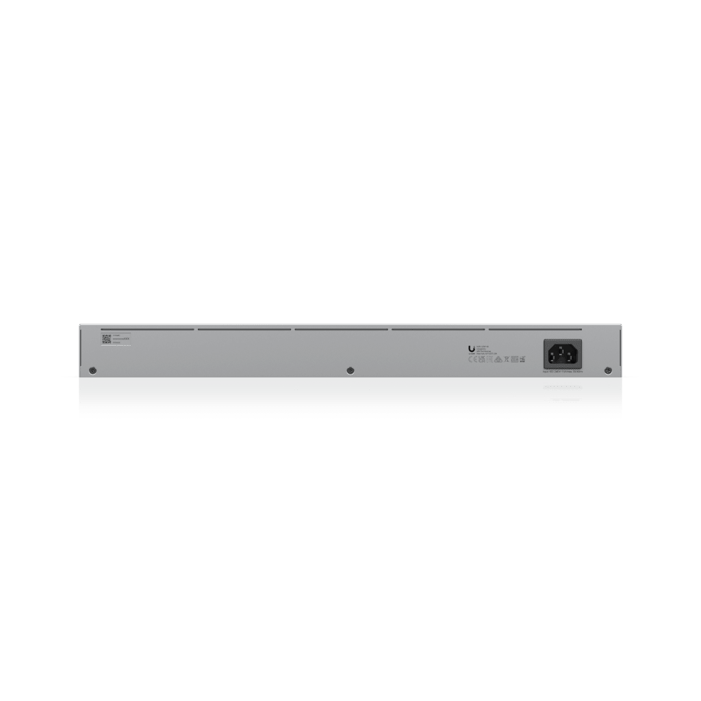 USW-48 — Switch Layer 2 de 48 Puertos GbE + 4 Puertos SFP con Diseño Fanless para Funcionamiento Totalmente Silencioso
