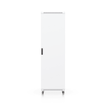 UACC Rack Cabinet 42U (600 × 1000 mm) – Gabinete de Piso Totalmente Ensamblado con Ventiladores Integrados, Paneles Removibles, Ruedas con Seguro y Puerta Frontal de Vidrio Templado