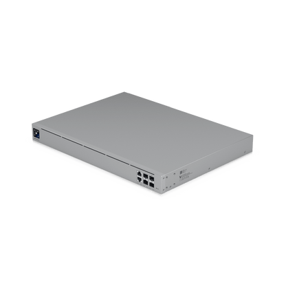 UniFi Enterpirse Router Empresarial de Alto Rendimiento / 12.5 Gbps IDS/IPS / Firewall de Capas Aplicativa / 5 Puertos WAN Máx. (1x25G SFP28, 1x2.5 GbE RJ45) / Conexión VPN Avanzada / Redundancia PSU Hot-Swappable / Montaje en Rack 1U