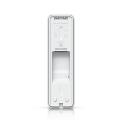 UVC Doorbell Lite – Videoportero Compacto 5 MP PoE con Visión Nocturna IR, Audio Bidireccional y Diseño Resistente al Clima, Color Blanco