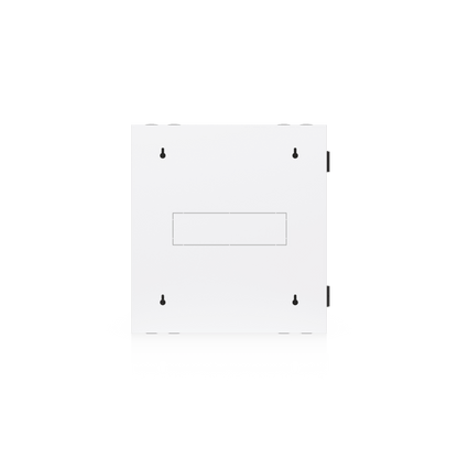 UACC Rack Cabinet 12U (600 x 703 mm) - Gabinete Cerrado para Montaje en Pared con Puerta Frontal de Vidrio Templado, Puerta Trasera Abatible (Swing-Out) y Paneles Laterales Removibles con Llave