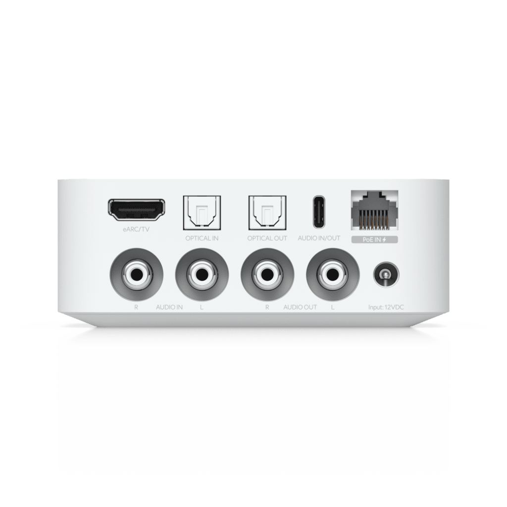 Streamer de Audio Digital PoE Multi-Zona Compacto con Diseño Versátil, Control Intuitivo y Compatibilidad con Múltiples Servicios de Streaming de Música