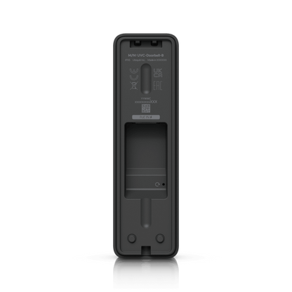 UVC Doorbell Lite – Videoportero Compacto 5 MP PoE con Visión Nocturna IR, Audio Bidireccional y Diseño Resistente al Clima, Color Negro
