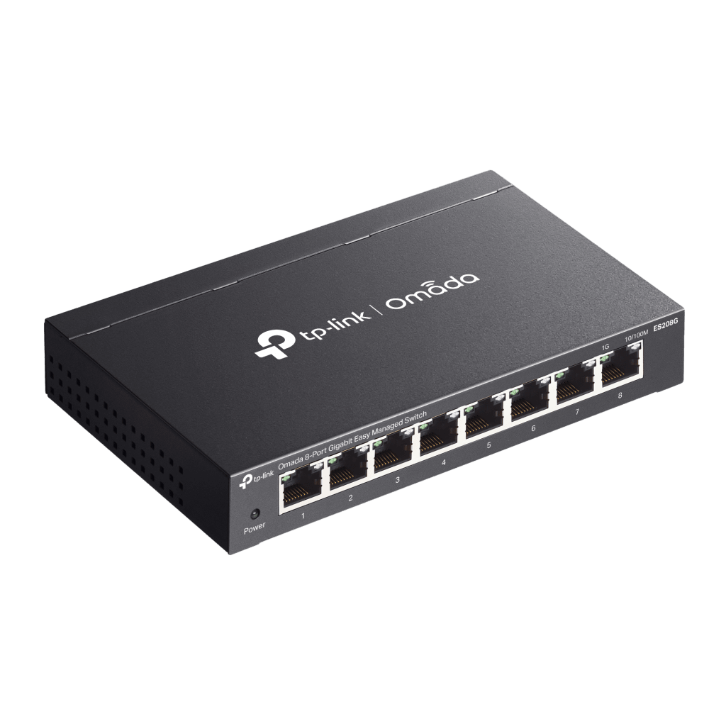Switch Gestionado Easy Managed 8 Puertos Gigabit / 16 Gbps Capacidad / 11.9 Mpps Forwarding Rate / SDN Omada / VLAN 802.1Q / QoS / Gestión Cloud / Sin Ventilador