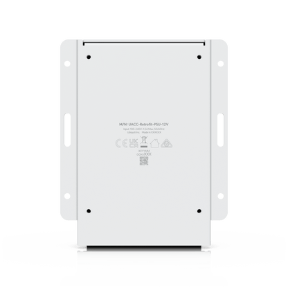Fuente de Alimentación de 12V con Soporte para Batería de Respaldo SLA Opcional, Compatible con UniFi Retrofit Hub