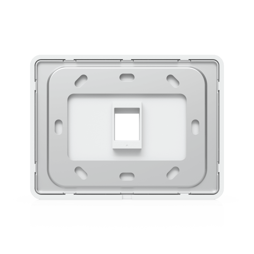 Placa de Pared Horizontal Universal para Keystone de 1 Puerto con Cubierta Pintable, Acabado Personalizable, Paquete con 4 Piezas