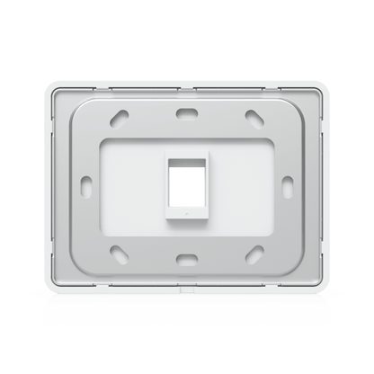 Placa de Pared Horizontal Universal para Keystone de 1 Puerto con Cubierta Pintable, Acabado Personalizable, Paquete con 4 Piezas