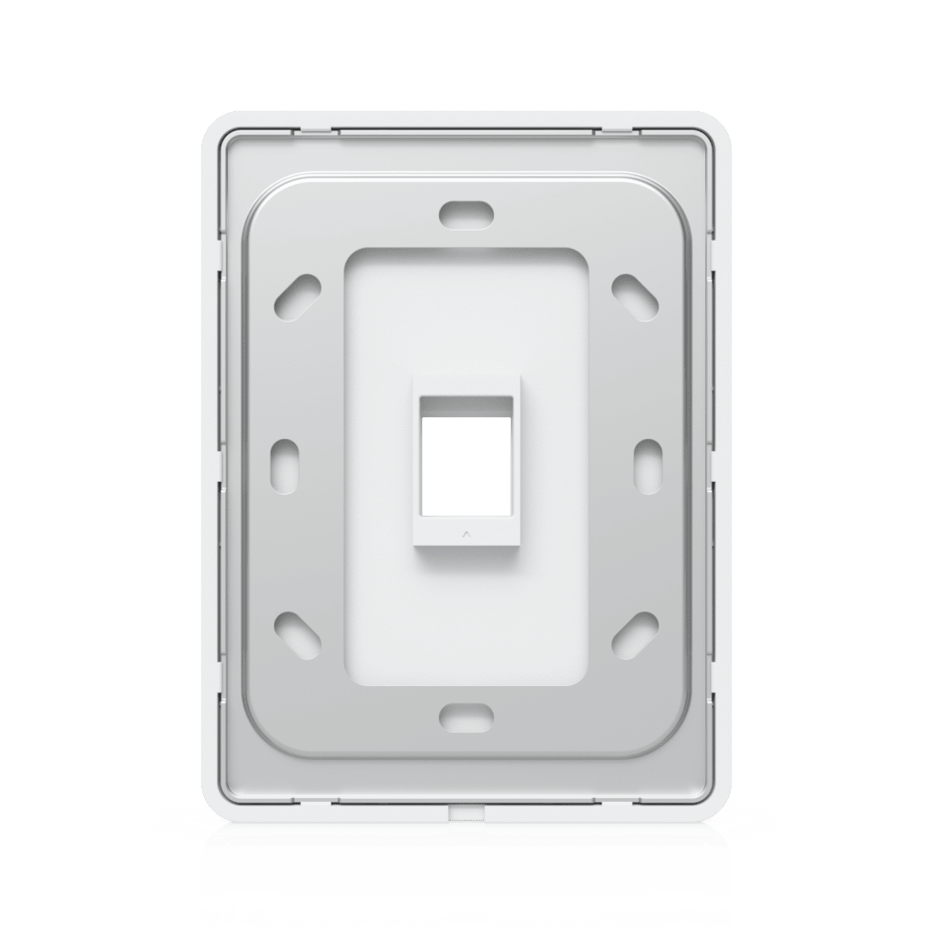 Placa de Pared Vertical Universal para Keystone de 1 Puerto con Cubierta Pintable, Acabado Personalizable, Paquete con 4 Piezas