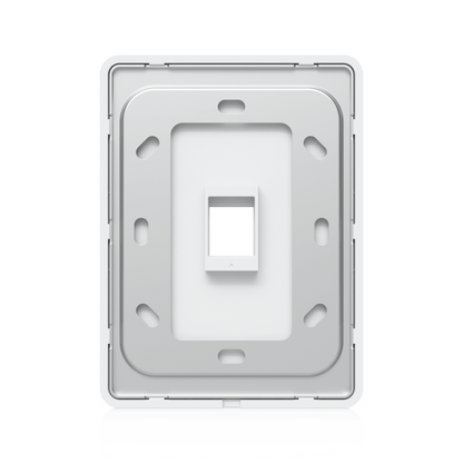 Placa de Pared Vertical Universal para Keystone de 1 Puerto con Cubierta Pintable, Acabado Personalizable, Paquete con 4 Piezas