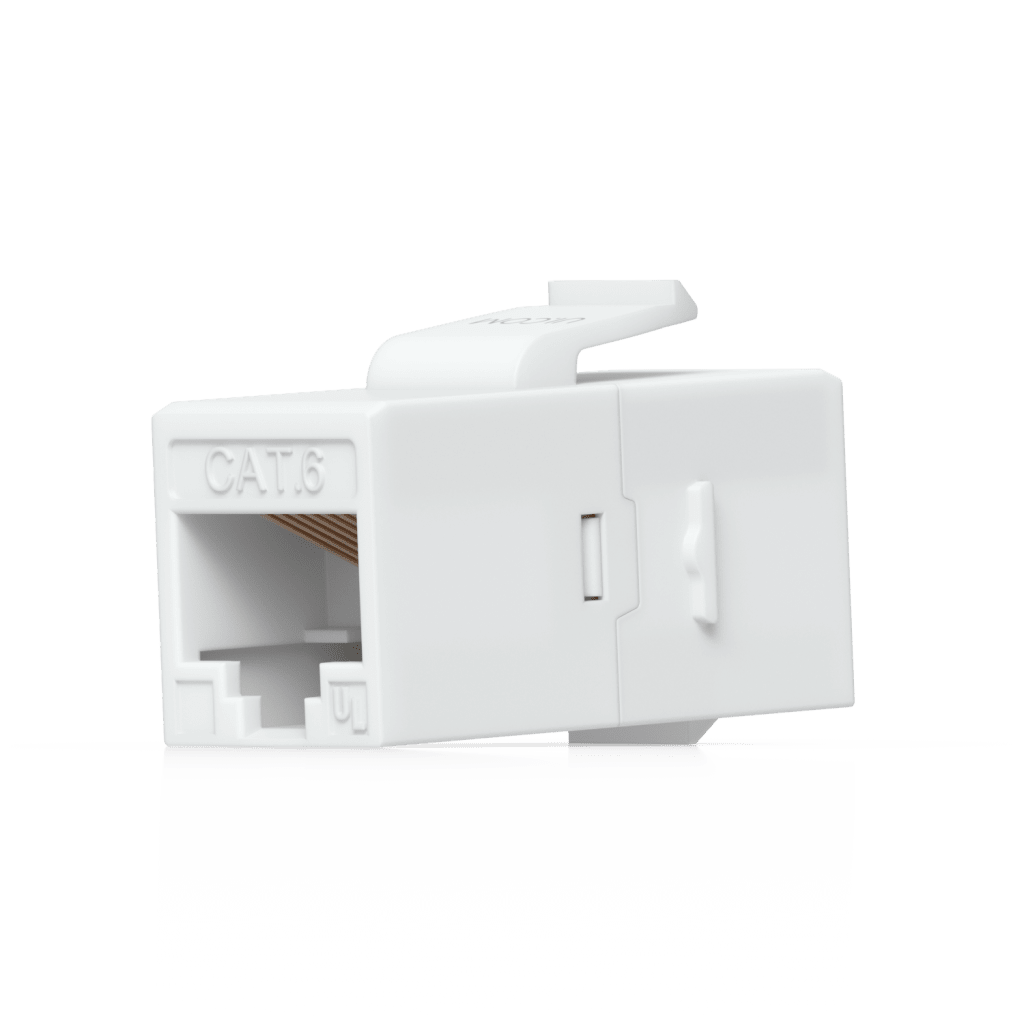 Keystone Coupler Cat6 Pass-Through para Cable Ethernet, Instalación Snap-In en Patch Panel, Paquete con 12 Piezas