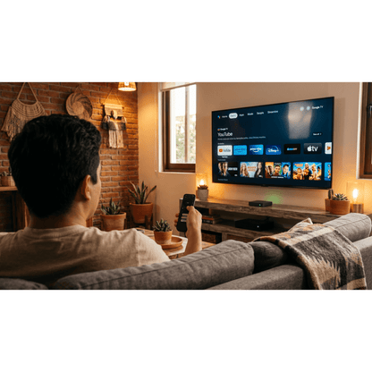 STB 4K Android con Google TV / Alto Rendimiento / Conexión Wi-Fi y por Cable / Control Remoto Bluetooth / Salida HDMI / Software de Gestion para ISP´s