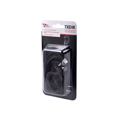 Micrófono - audífono de gancho ajustable al oído con conector de dos pines para KENWOOD Y TXPRO