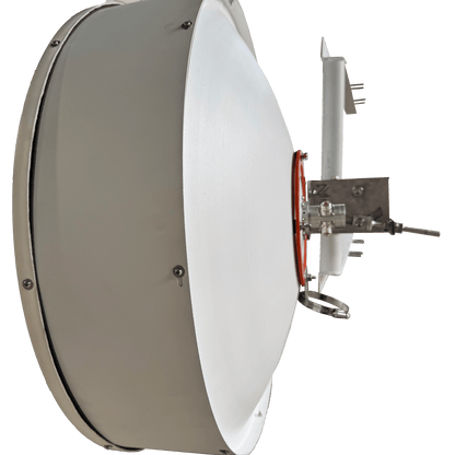 Antena Direccional / 2 ft / 5.9-7 GHz / Ganancia 32 dBi / SLANT de 45 ° y 90° / Incluye Jumpers con conector N-Macho a RPSMA / montaje y radomo incluido.