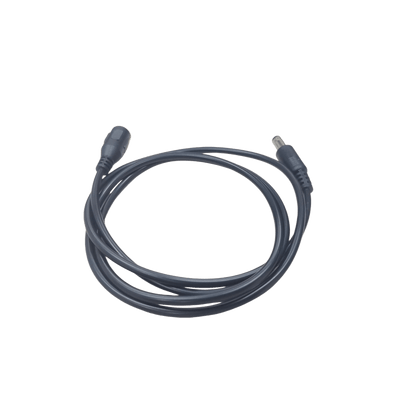 Cable con Conector Macho  ahembra (Pigtail) | Forro negro |  Alimentación para Vcc | Polarizado | Largo 1 metro | Calibre 22AWG.