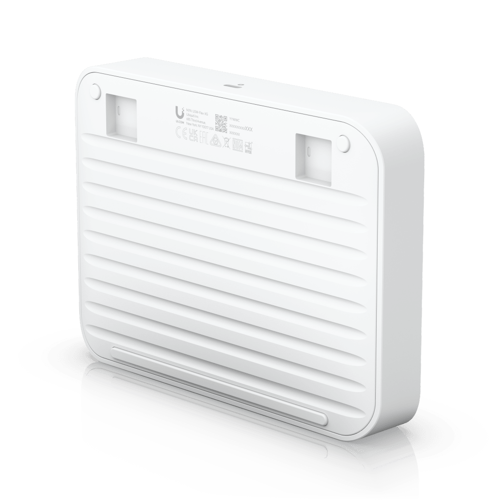 USW Flex XG Switch Capa 2, Compacto de 4 Puertos 10GbE, Puede ser Alimentado por un Puerto GbE PoE+ o con un Adaptador 5 Vcc USB-C