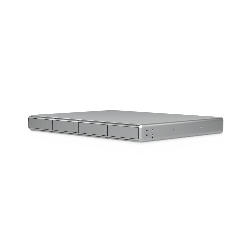 UNVR G2 UniFi Protect 1U con 4 Bahías para Discos Duros, Soporte para hasta 60 Cámaras HD, 50 Cámaras 2K o 30 Cámaras 4K, Puerto 10G SFP+ y 2.5GbE, Análisis Edge-AI Integrado