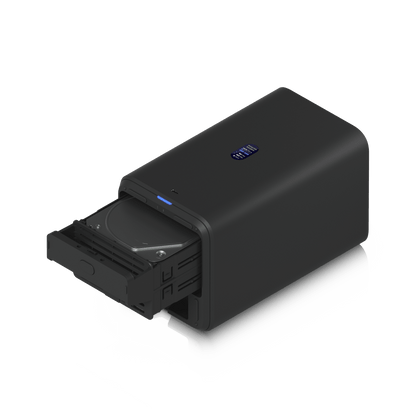 UniFi UNAS-2 – Almacenamiento en Red (NAS) Compacto con 2 Bahías para HDD de 3.5”, Puerto de Red 2.5 GbE, Conectividad USB-C y Adaptador PoE++ Incluido