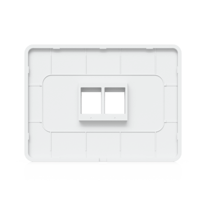 Placa de Pared Horizontal Universal para Keystone de 2 Puertos con Cubierta Pintable, Acabado Personalizable, Paquete con 4 Piezas