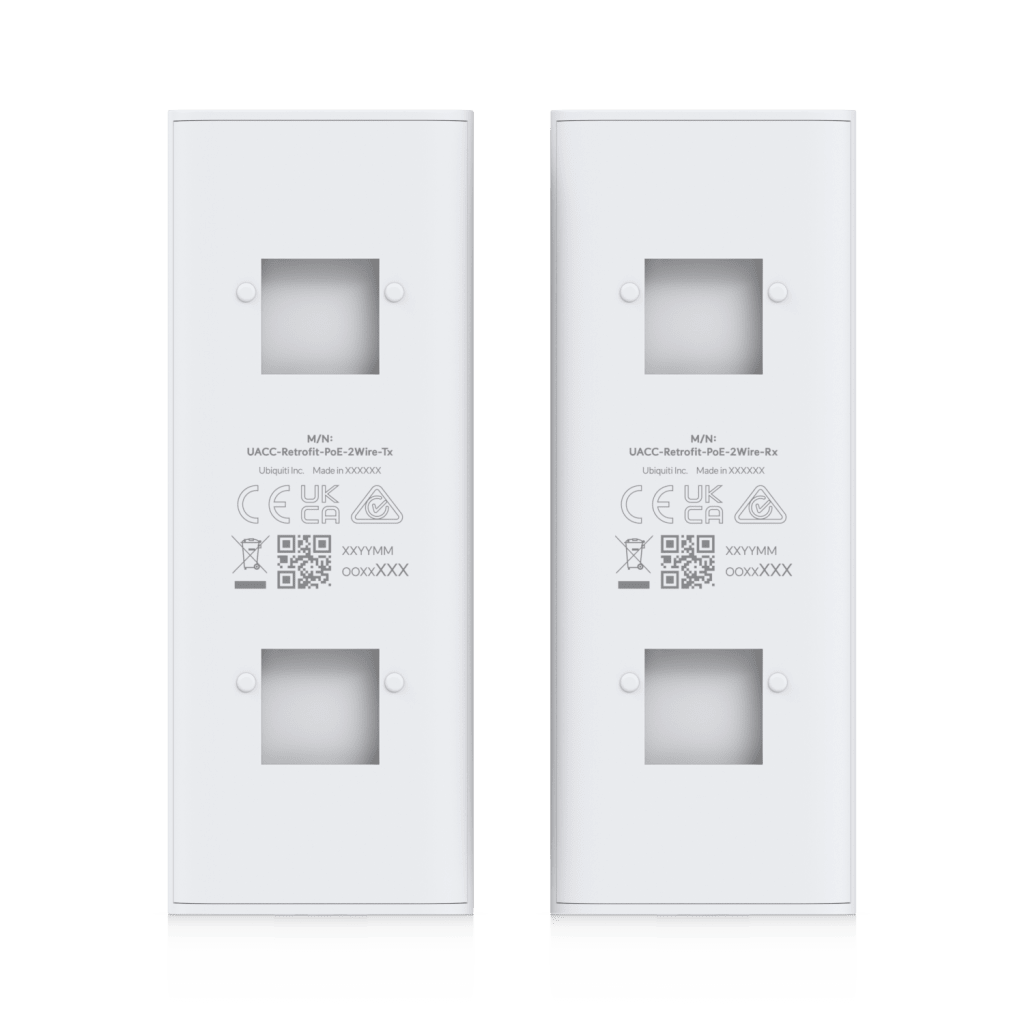 Kit Extensor PoE sobre 2 Hilos (Par Transmisor/Receptor) para Cable Par Trenzado o Coaxial, Entrada PoE++ y Salida PoE/PoE+, Incluye Adaptadores BNC