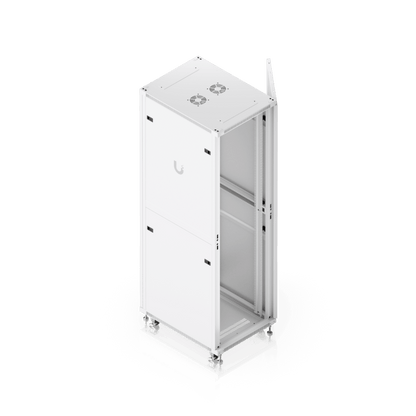 UACC Rack Cabinet 42U (600 × 800 mm) – Gabinete de Piso Totalmente Ensamblado con Ventiladores Integrados, Paneles Removibles, Ruedas con Seguro y Puerta Frontal Perforada para Óptimo Flujo de Aire