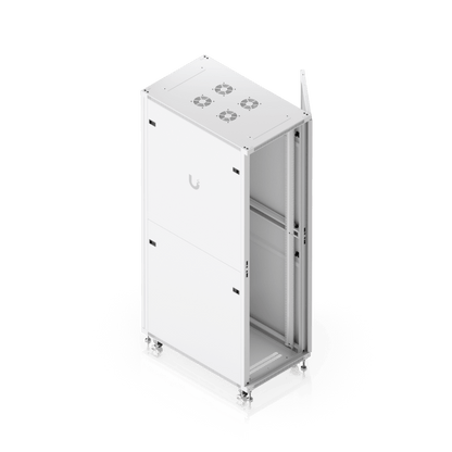 UACC Rack Cabinet 42U (600 × 1000 mm) – Gabinete de Piso Totalmente Ensamblado con Ventiladores Integrados, Paneles Removibles, Ruedas con Seguro y Puerta Frontal de Vidrio Templado