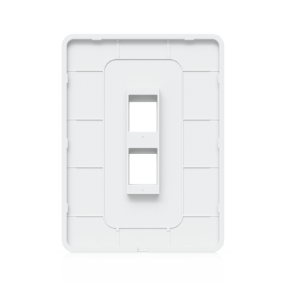 Placa de Pared Vertical Universal para Keystone de 2 Puertos con Cubierta Pintable, Acabado Personalizable, Paquete con 4 Piezas