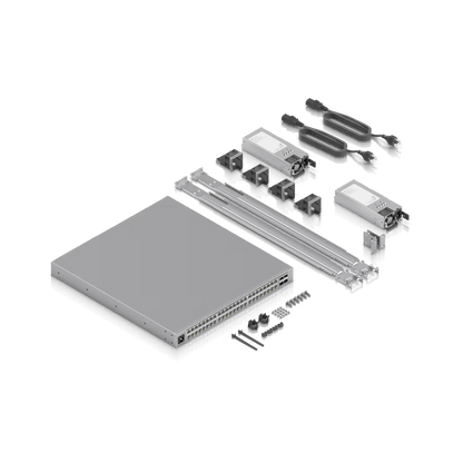 Enterprise Campus 48 PoE, Switch Empresarial Etherlighting™ PoE+++ Capa 3 de 48 Puertos (32 x 10 GbE y 16 x 2.5 GbE) y 4 Puertos SFP28 de 25 G de Alta Disponibilidad