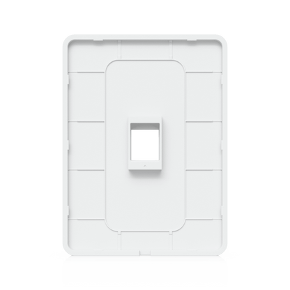 Placa de Pared Vertical Universal para Keystone de 1 Puerto con Cubierta Pintable, Acabado Personalizable, Paquete con 4 Piezas