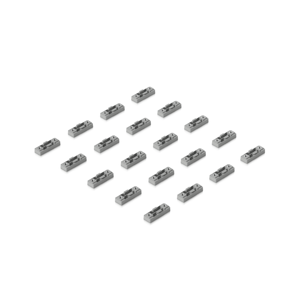 UACC Precision Rack Mount Kit (20 Piezas) – Insertos de Montaje 1UR con Tuercas Jaula Alineadas para Instalaciones de Rack Uniformes