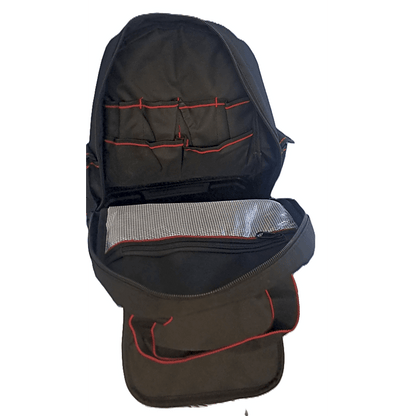 Mochila para Herramienta de 41x17.5x33 cm con 15 bolsillos.