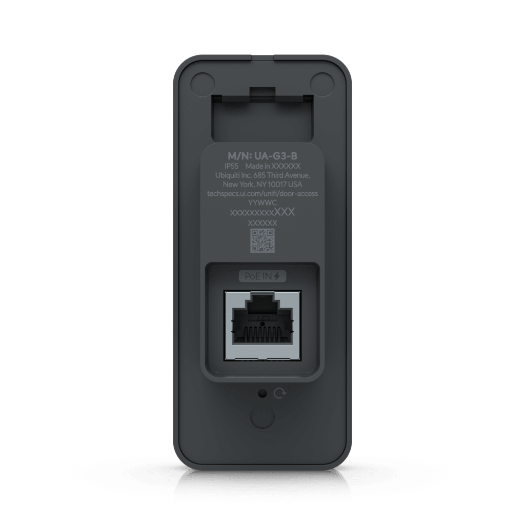 Lector de Acceso G3 Compacto con Soporte para NFC, App UniFi Identity y Touch Pass, Función de Salida por Proximidad, Resistencia IP55 y Alimentación PoE