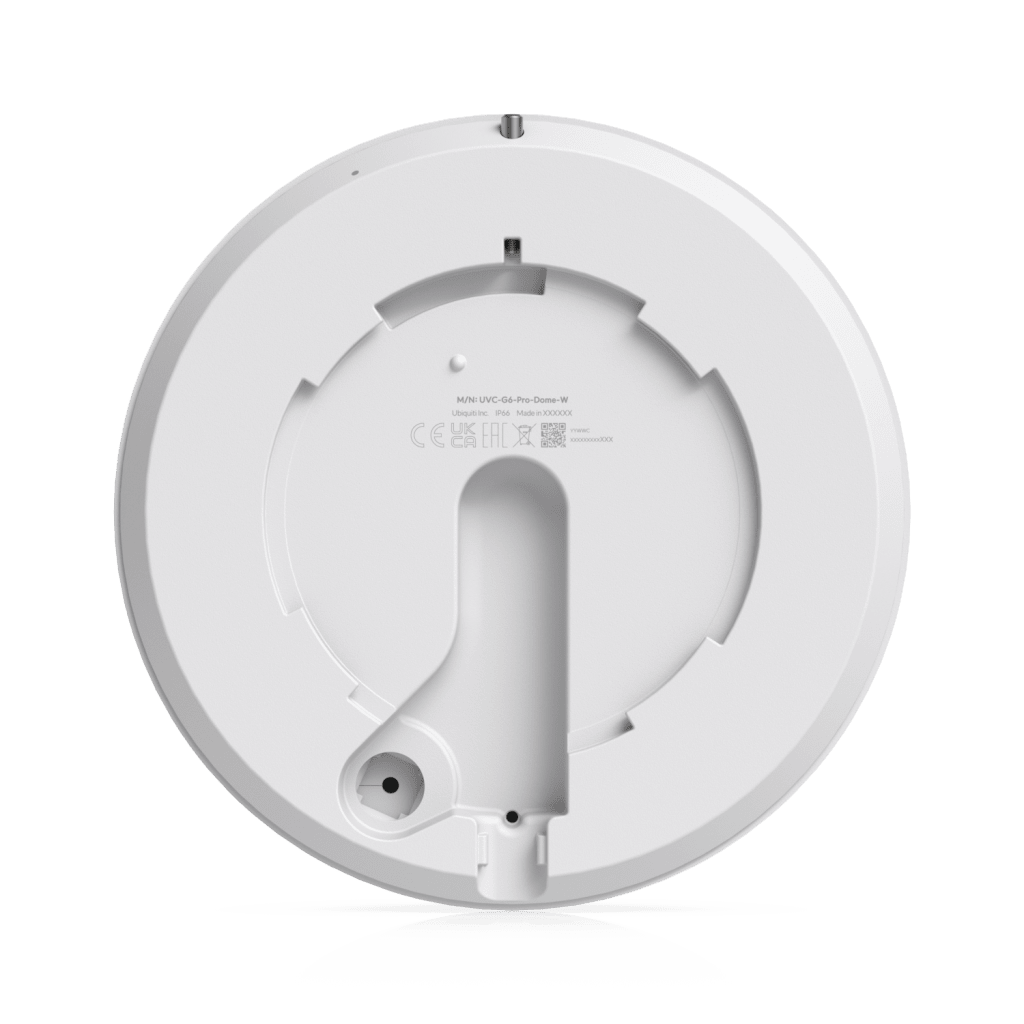 UniFi Protect G6 Pro Dome – Cámara 4K PoE+ Antivandálica y Todo Clima con Motor de IA Multi-TOPS, Zoom Óptico 2.36× y Sensor CMOS 1/1.2 y Visión Noctura IR de Largo Alcance