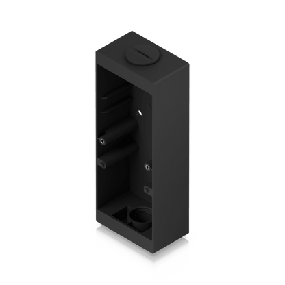 Caja de Conexión Color Negro para Lectores Profesionales UniFi Access y Doorbell, Montaje en Superficie Plana, Compatible con Conduit de 3/4”