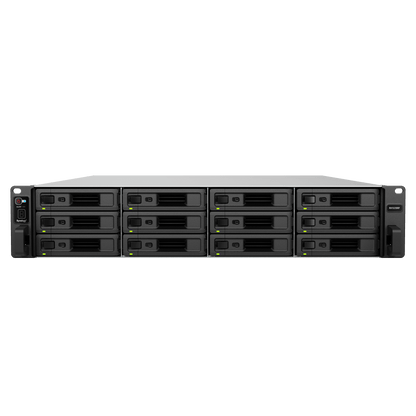 Unidad de Expansión Synology RX1225RP | 12 Bahías para Unidades 3.5" y 2.5" SATA HDD/SSD | Intercambio en Caliente | Fuente de Alimentación Redundante | Compatible con Synology DSM .