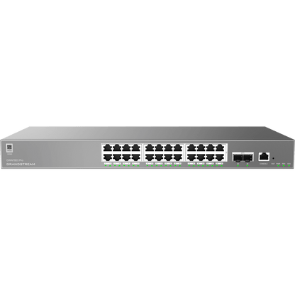 Switch Empresarial Administrable Capa 2++ / Serie GWN7800 Pro / 24 Puertos Gigabit Ethernet / 2 SFP+ / Switching 88 Gbps / VLAN 4K / QoS Avanzado / GDMS Cloud