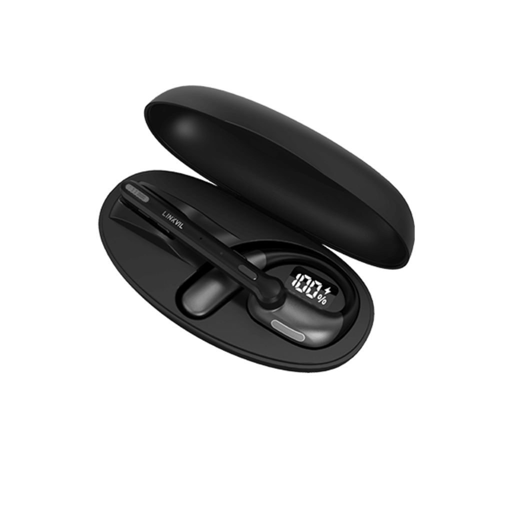 Diadema Bluetooth / 5.4 Multipoint / Cancelación Ruido AI ENC / Diseño Open-Ear / Gancho Ergonómico / Estuche de Carga