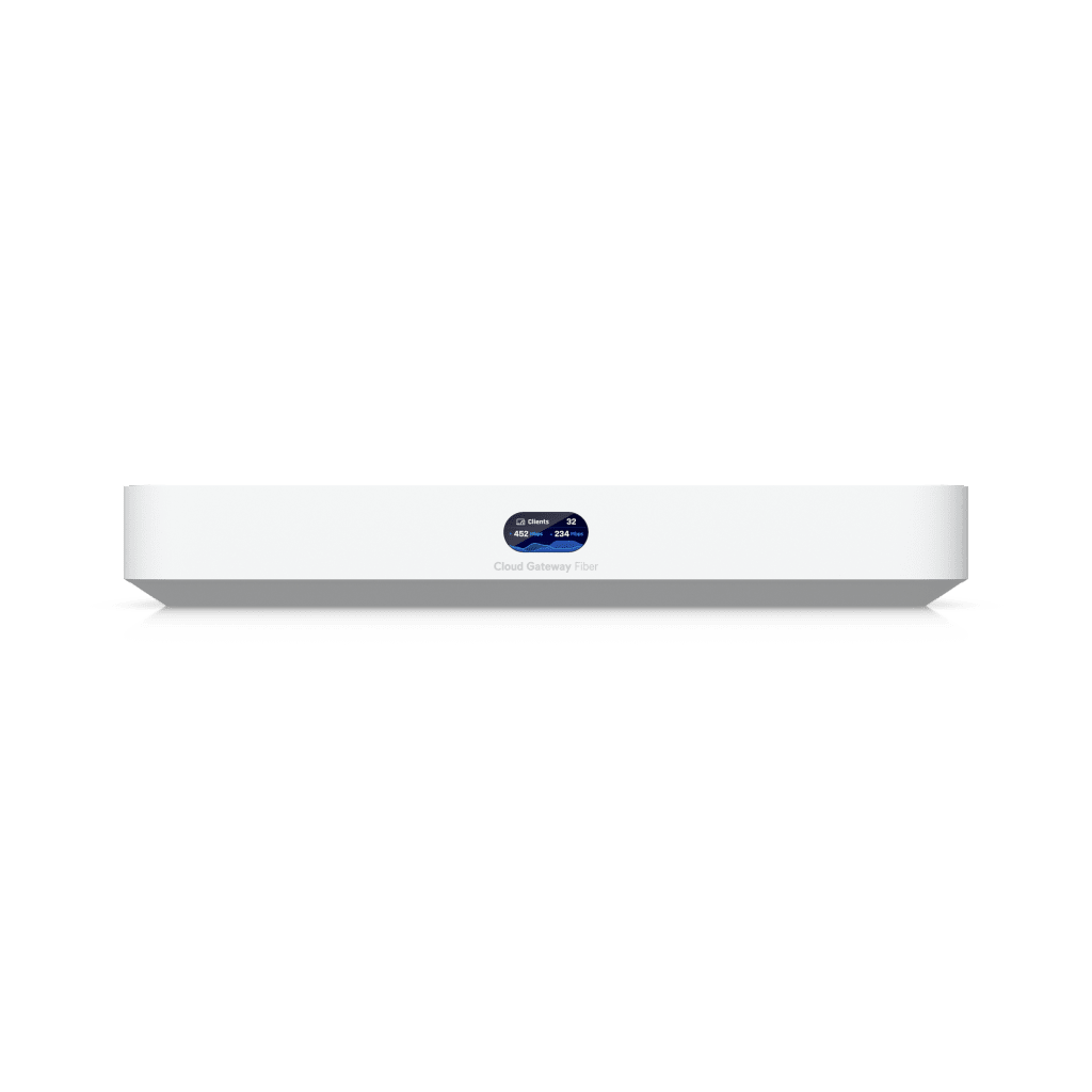 UCG Fiber Cloud Gateway de 10G de Escritorio con Switch Integrado de 4 Puertos 2.5 GbE y 1 Puerto 10G SFP+, Compatibilidad Total con Full Stack UniFi