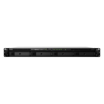 Unidad de Expansión Synology RX418 | 4 Bahías SATA HDD/SSD 3.5" y 2.5" | eSATA | Profundidad 30 cm | Compatible con RackStation 1U | Administración DSM.