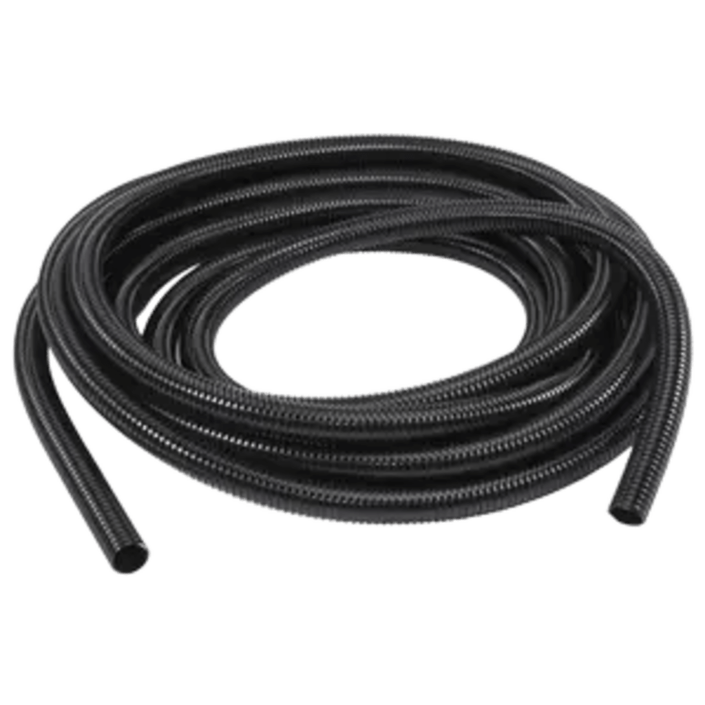 Manguera hermética flexible tipo PolyTuff no metálica, negra de 3/4", 100 pies. Uso comercial/industrial.