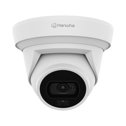 Cámara IP Tipo Flateye Antivandálica 8 Megapíxel / Lente fijo 3mm / Dual Light 30M / WDR 120db / IP67 / H.265 & WiseStream / Inteligencia Artificial Deteccion de Personas y vehiculos