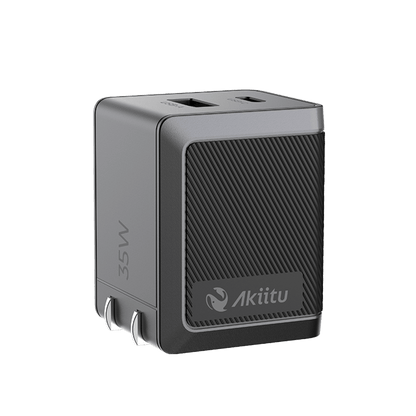 Cargador PRO USB-A / USB-C a C / Tecnología GaN (Nitruro de Galio / Fast-Charging / Potencia 60W / Velocidad Transferencia 480 Mbps / Material Silicona No Tóxica / Conector Aluminio Anodizado