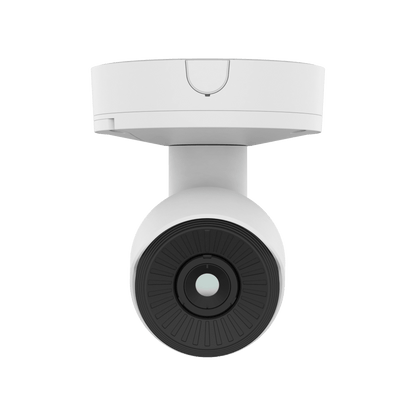 Cámara Térmica AI Radiométrica QVGA / Detector Microbolómetro 384x288 / Clasificación AI Persona-Vehiculo / Rango Temperatura -40°C a 550°C / NETD ≤30mK / IP66 IK10 / PoE y 12VDC / ONVIF S,G,T,M