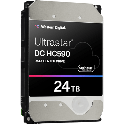 Disco Duro Ultrastar Data Center HC590 / 24TB CMR / Plataforma 11 Discos / HelioSeal Helio / 7200 RPM / SATA 6Gb/s SAS 12Gb/s / ePMR OptiNAND / ArmorCache WCD-WCE / 5 Años Garantía