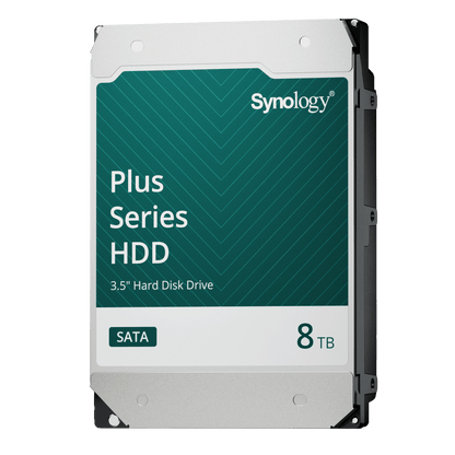 Disco Duro SATA de 3.5" Serie Plus | Capacidad 8TB | Tecnología CMR | MTBF de 1.2 Millón de Horas | Carga de Trabajo de 180 TB/Año | Compatible con Synology DSM.